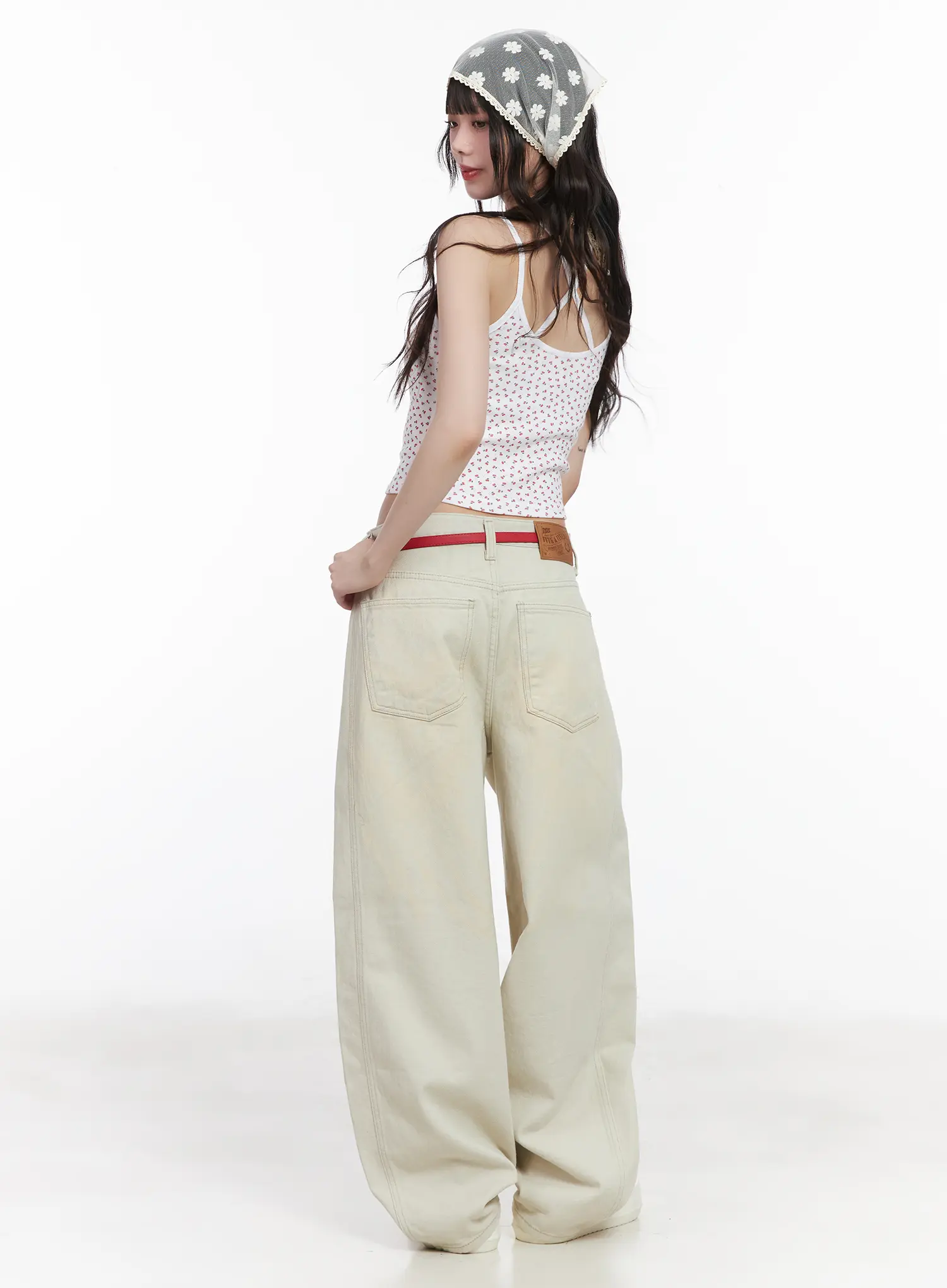 Wing Graphic Baggy Pants CM526 - Image 2
