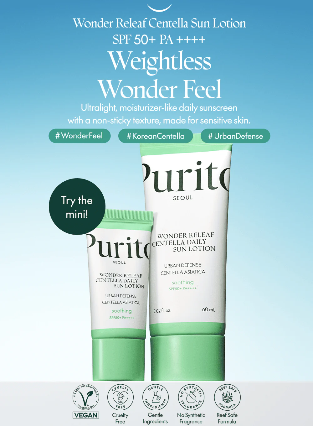 Wonder Releaf Centella Daily Sun Lotion (mini) (15ml) - Image 2