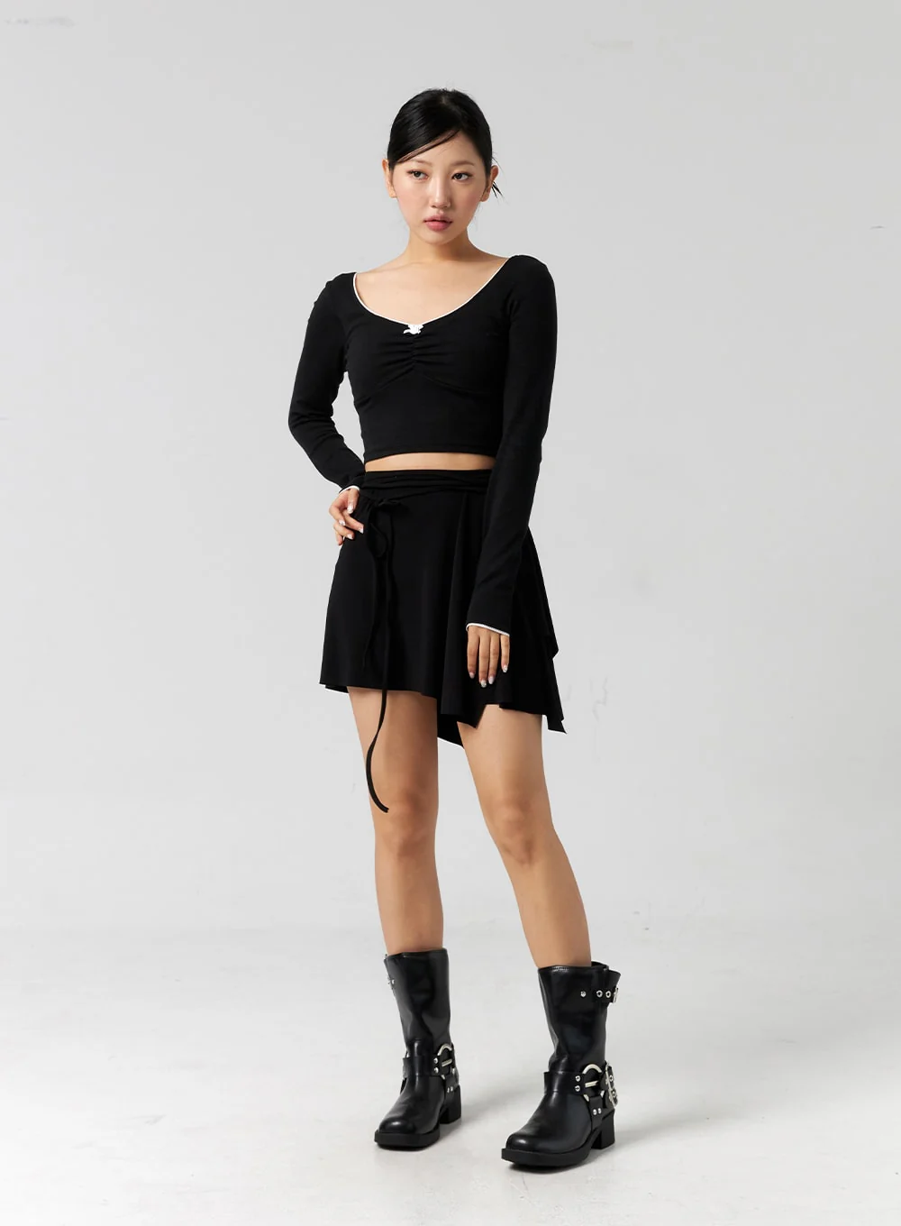 Wrapped Mini Skirt CG302 - Image 10
