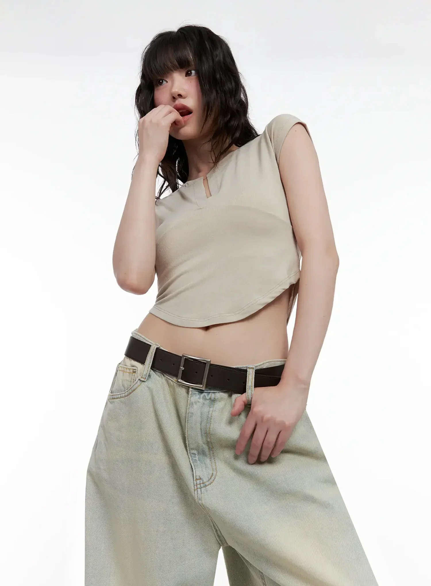 Xiaoting Vintage Style Wide-Leg Denim IL531 - Image 15