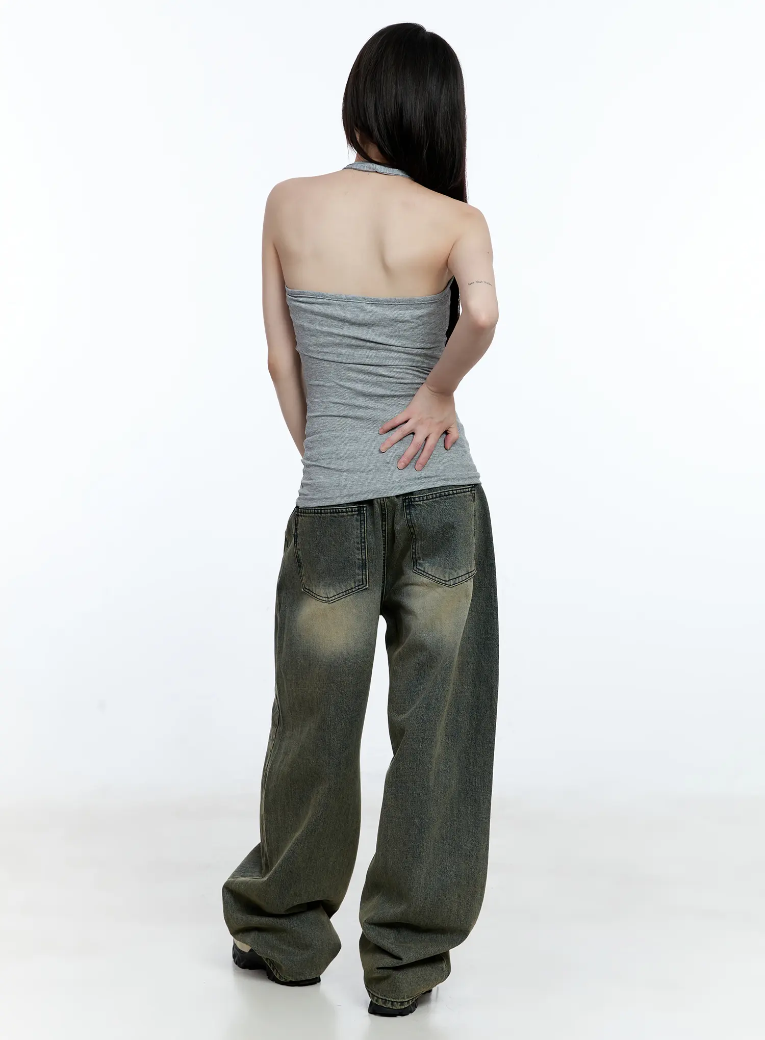 Yeonsoo Vintage-Wash Wide-Leg Jeans CG507 - Image 9