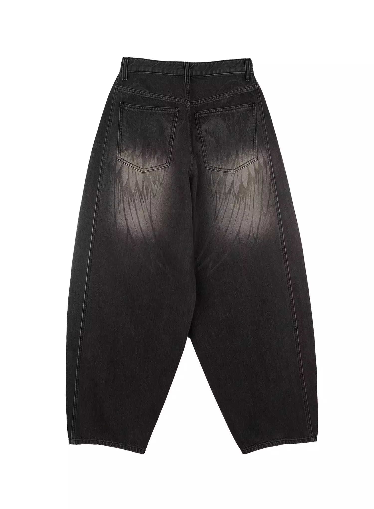 Yunho Oversized Wing Print Jeans IF526 - Image 17
