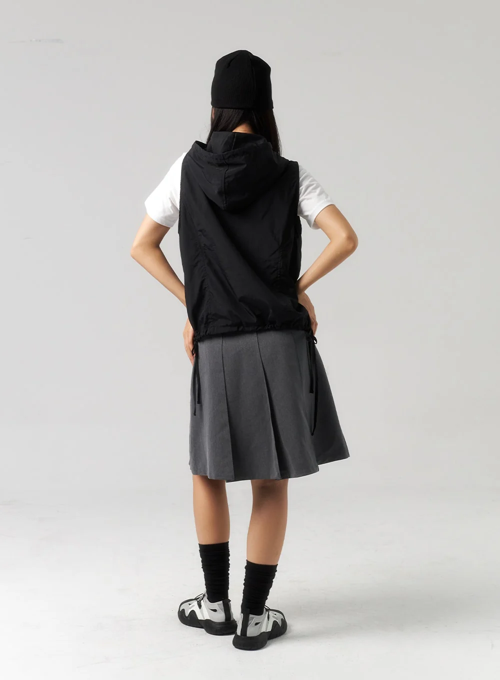 Zip-Up Vest Hoodie CU328 - Image 12