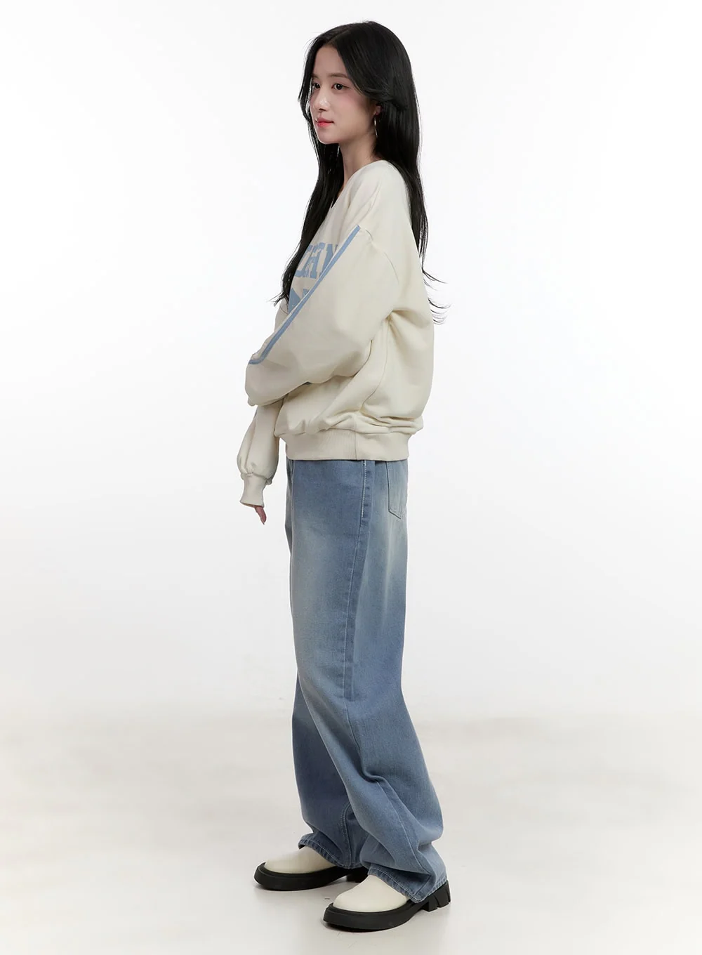 Zoey Washed Wide-Leg Jeans CF528 - Image 3